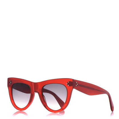 Celine Acetate Cat Eye Sunglasses CL400616 Red 1 of 7