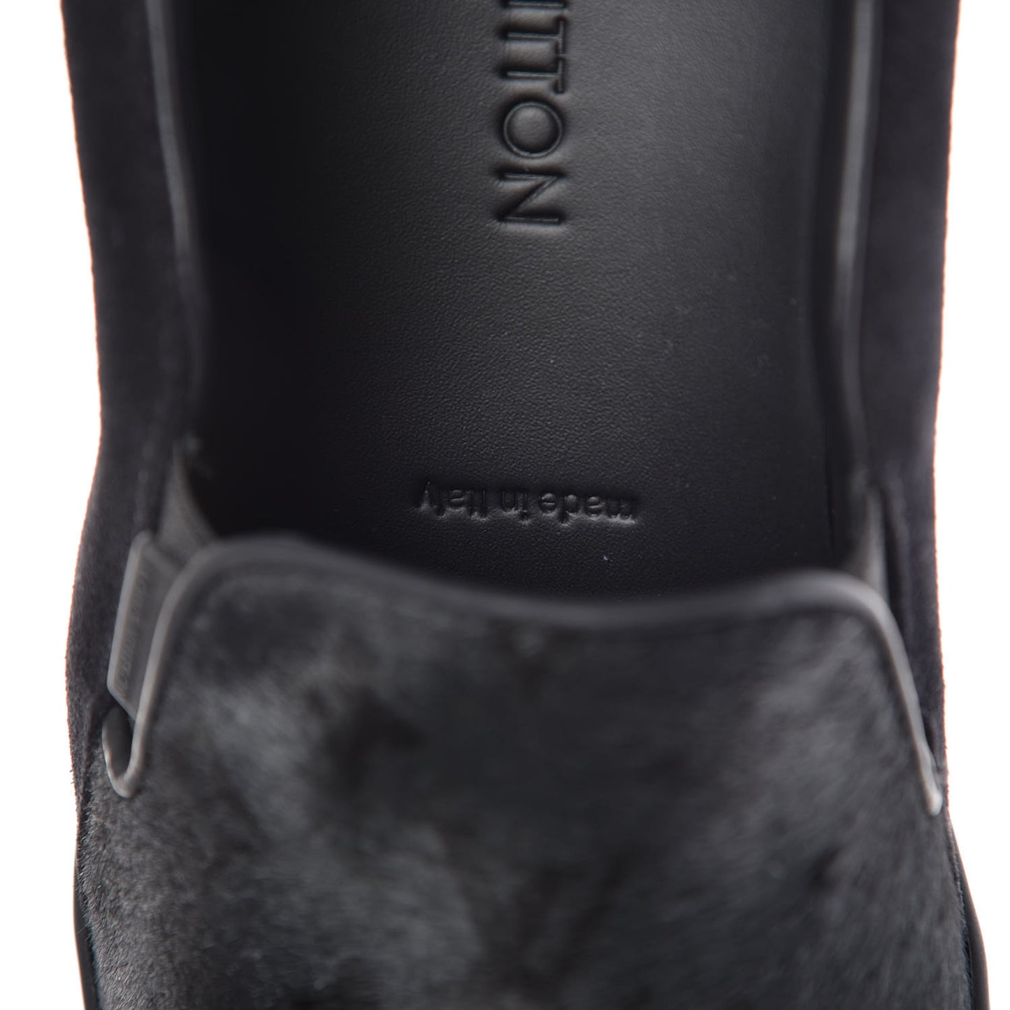 Pony Hair Frontrow Slip On Sneakers 8 Anthracite