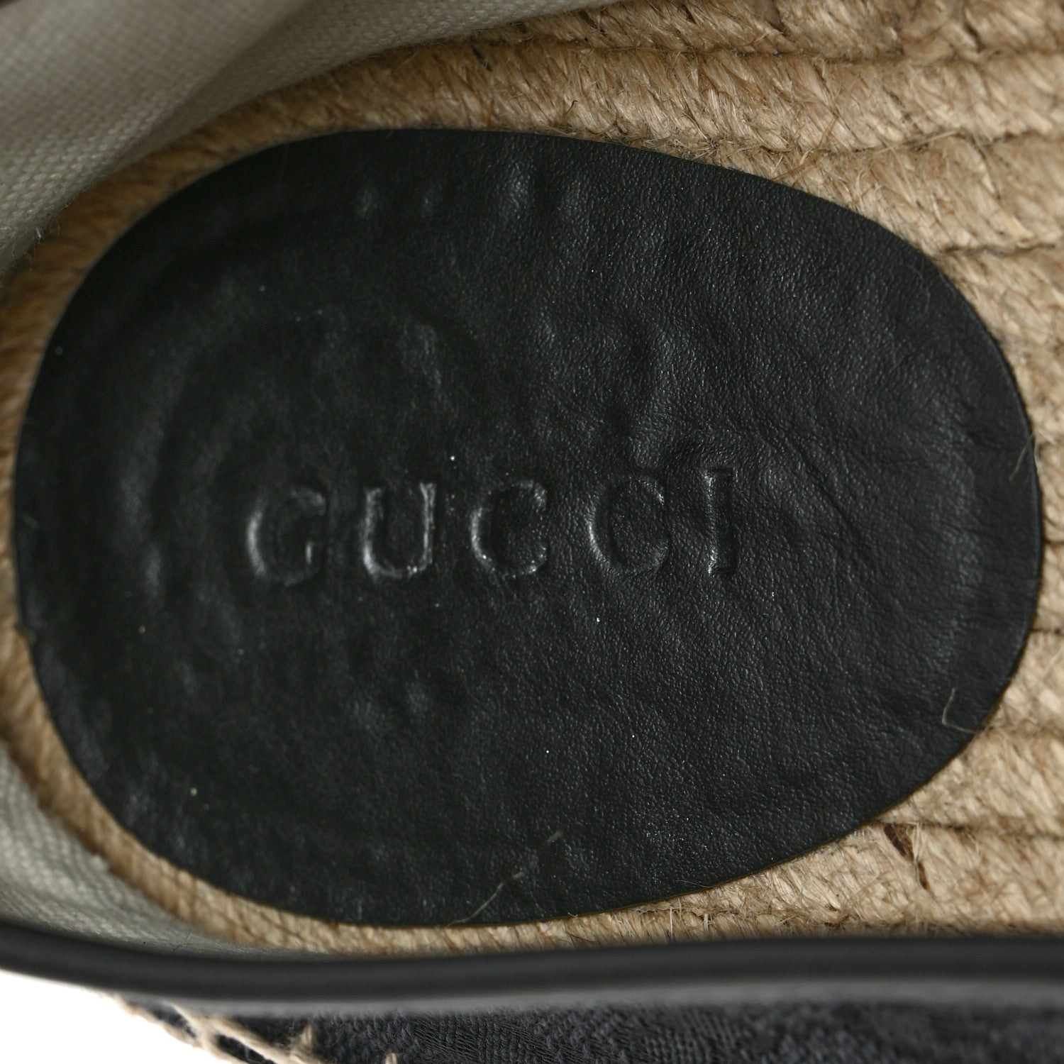 Gucci Monogram Miro Soft Calfskin Mens Espadrilles 9 Blue Black 6 of 9