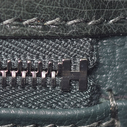 Hermes Ostrich Kelly Sellier 28 Vert Titien 14 of 33