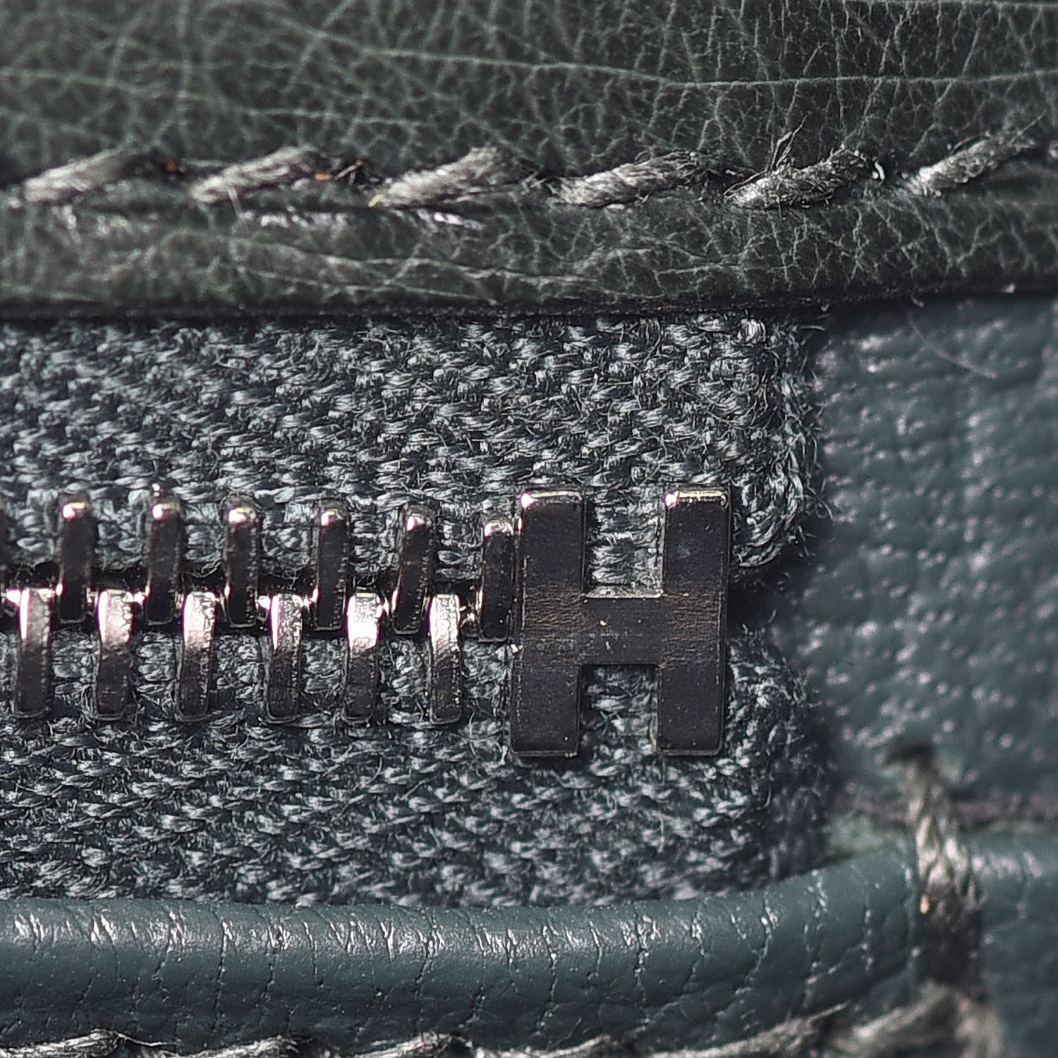 Hermes Ostrich Kelly Sellier 28 Vert Titien 14 of 33