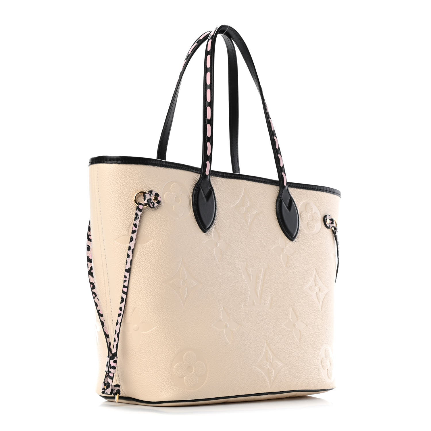 Louis Vuitton Empreinte Monogram Giant Wild At Heart Neverfull MM Creme 2 of 4