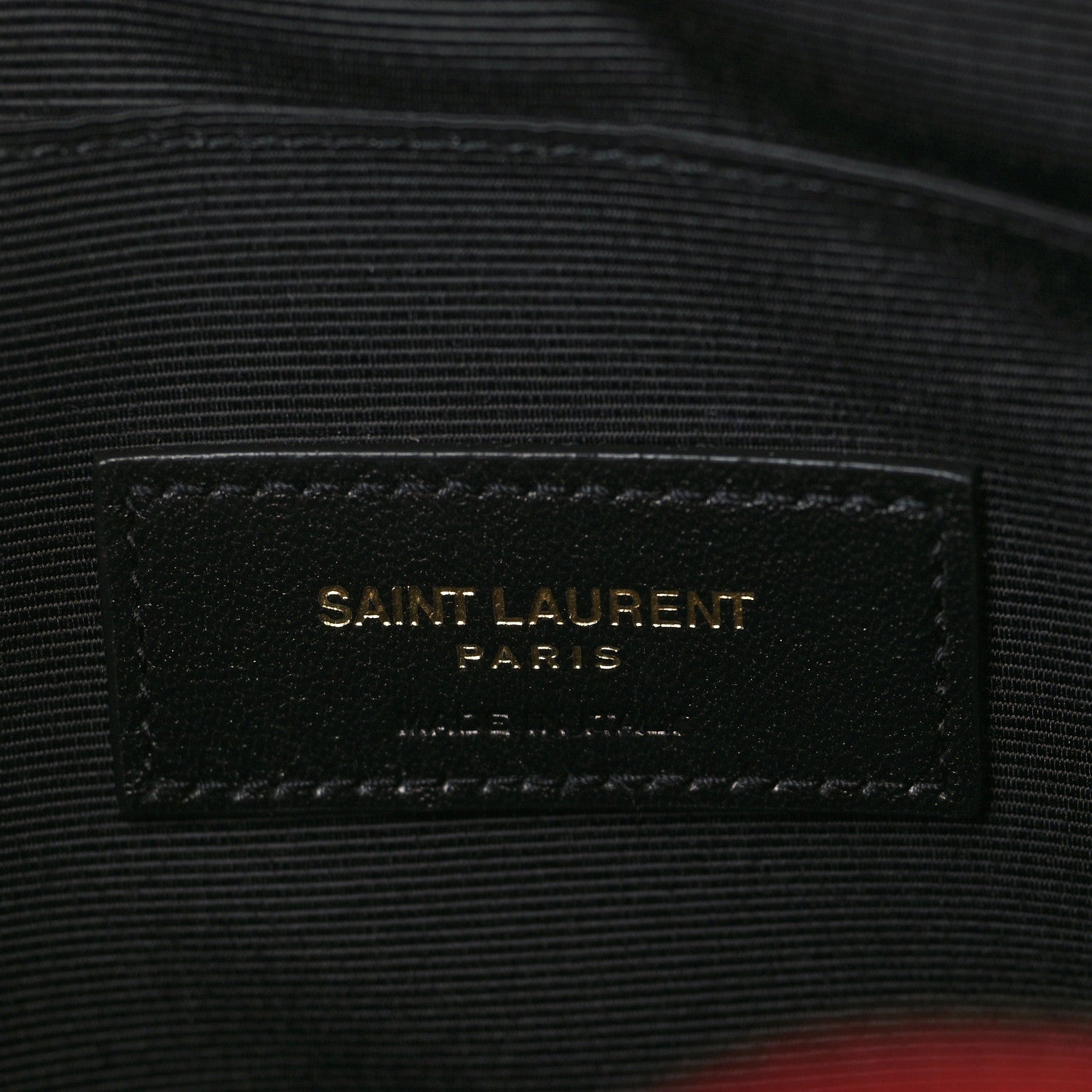 Saint Laurent Calfskin Matelasse Monogram Cassandre Tablet Pouch Rouge Eros 6 of 7