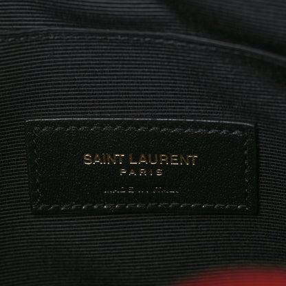 Saint Laurent Calfskin Matelasse Monogram Cassandre Tablet Pouch Rouge Eros 6 of 7