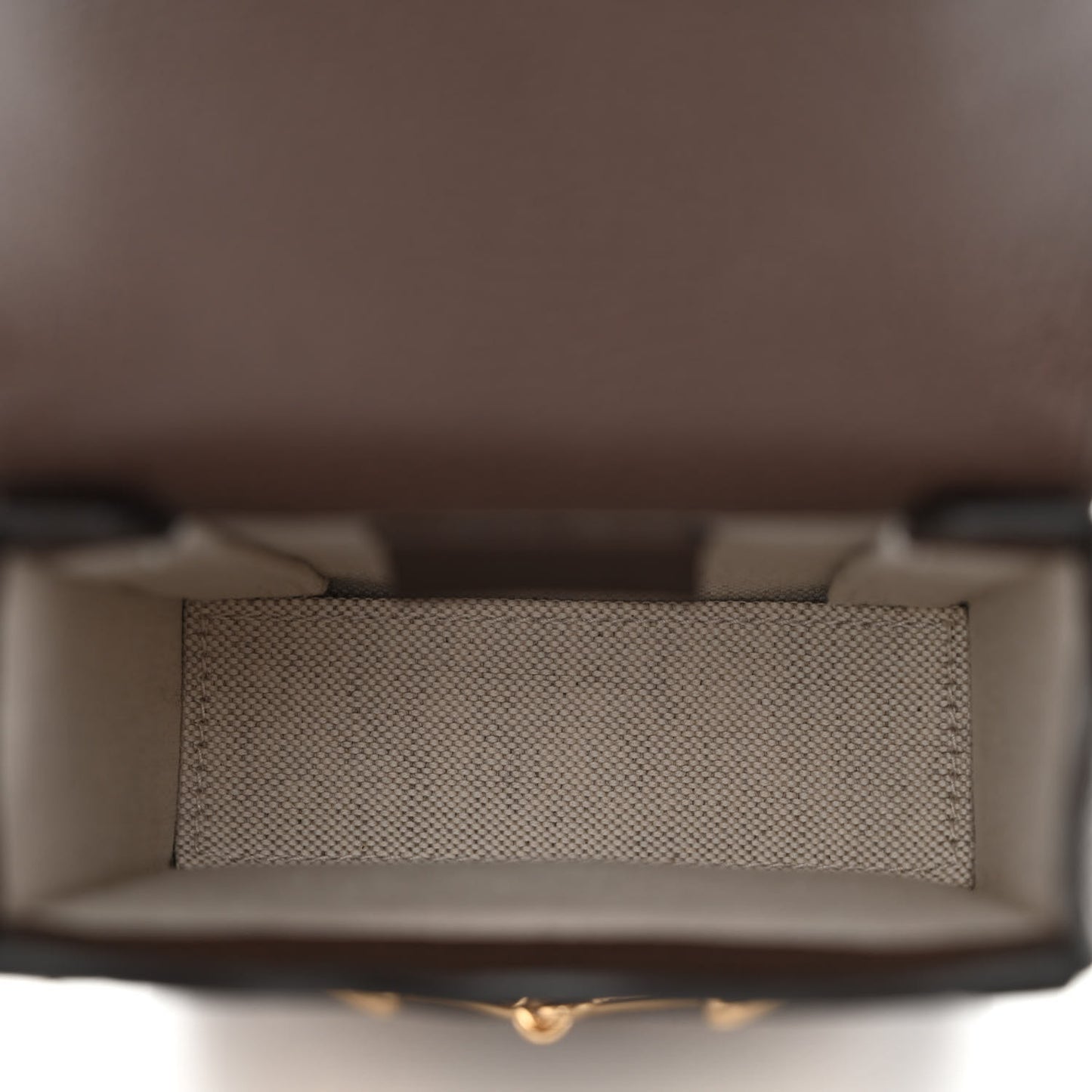 Monogram Jumbo GG Textured Dollar Calfskin Mini Horsebit 1955 Crossbody Bag Camel Ebony New Acero