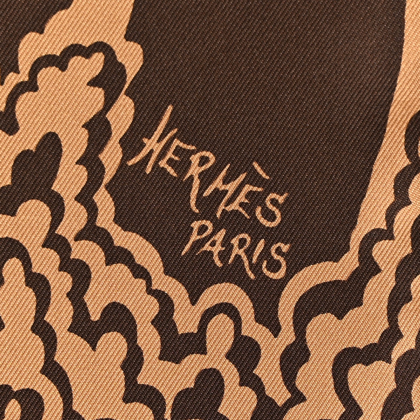Silk The Three Graces Scarf 90 Tabac Brun