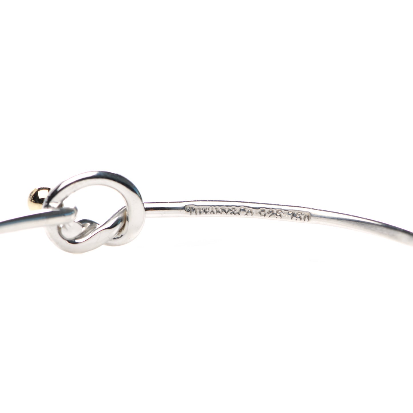 Sterling Silver 18K Yellow Gold Knot Bracelet