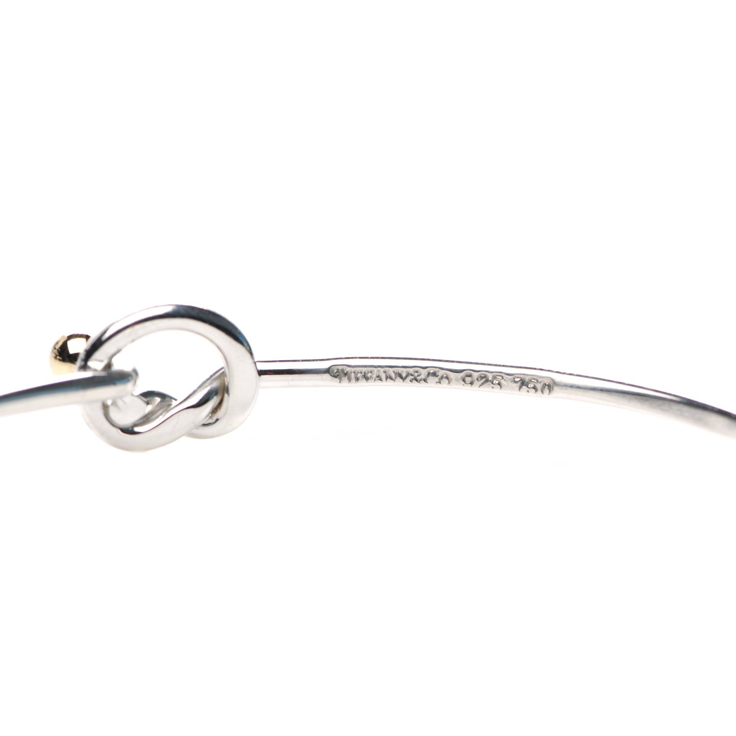 Tiffany Sterling Silver 18K Yellow Gold Knot Bracelet 3 of 3