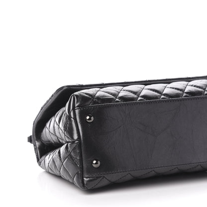 Chanel Aged Calfskin Quilted Small Coco Handle Flap So Black 8 of 10
