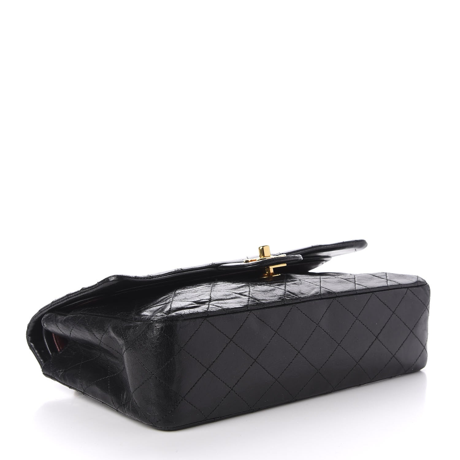 Chanel Lambskin Quilted Medium Double Flap Black 4 of 16