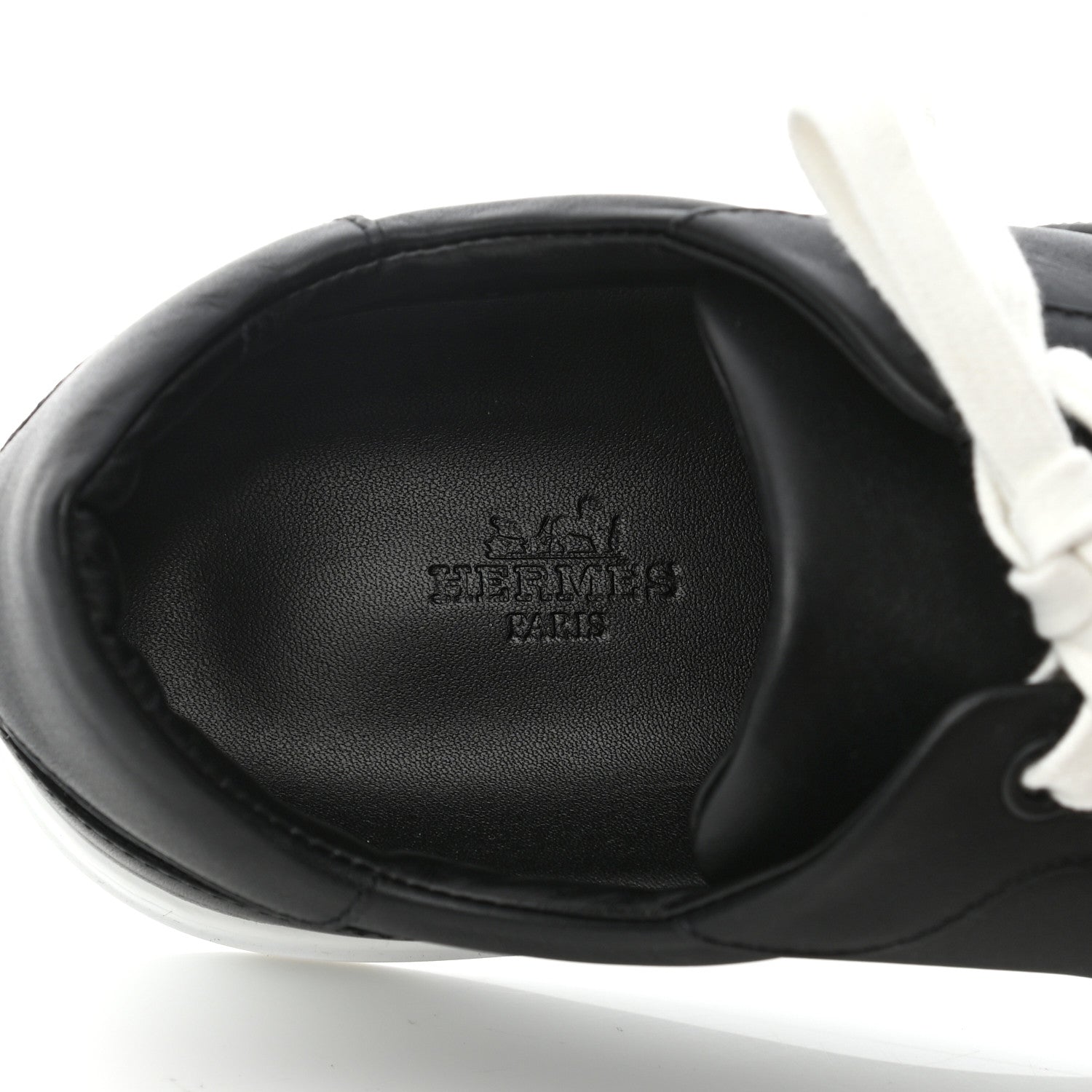 Hermes Calfskin Day Sneakers 39 Black 8 of 9