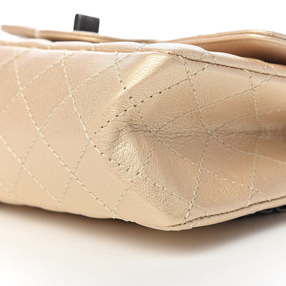 Chanel Metallic Sheepskin Quilted 2.55 Reissue Mini Flap Beige 9 of 11