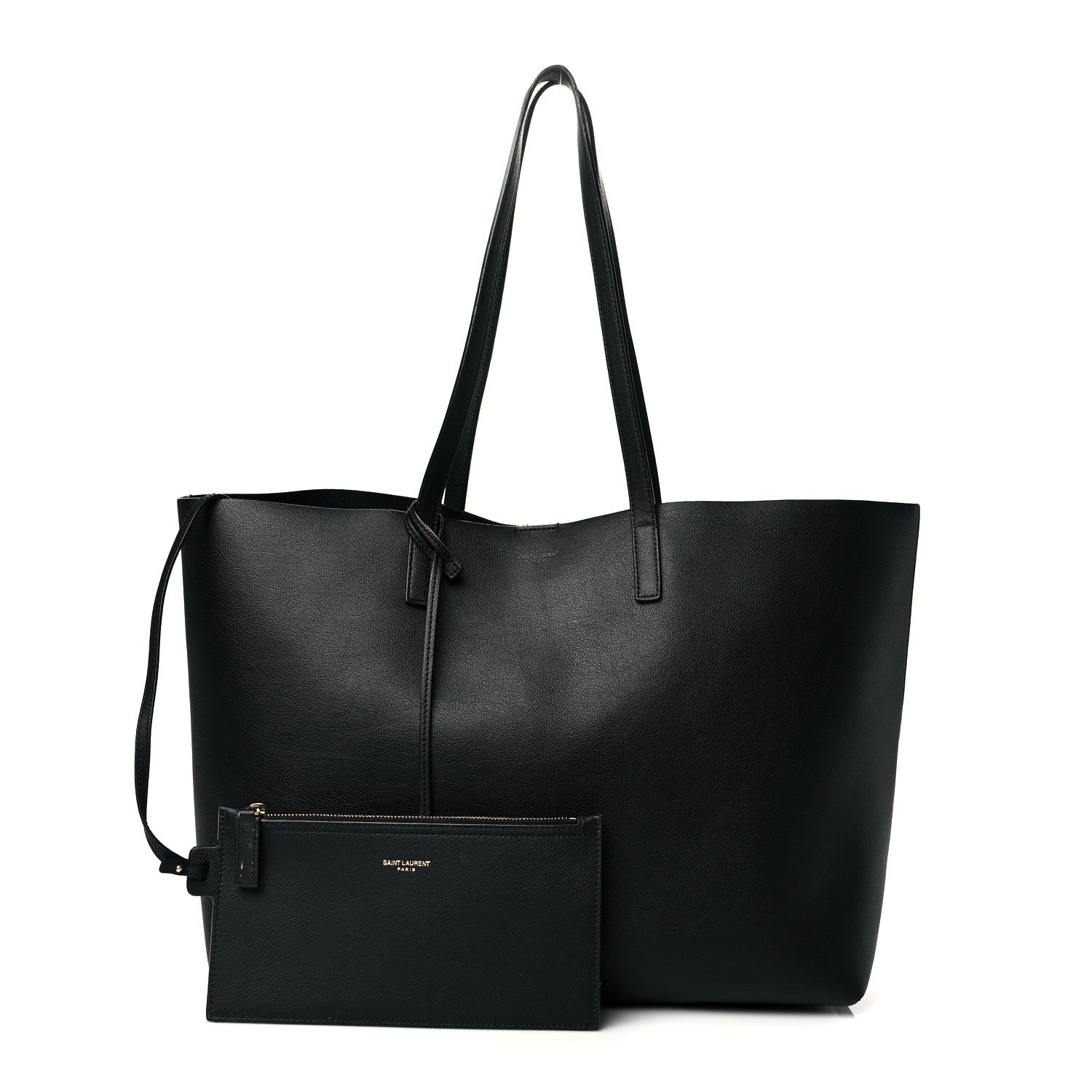Saint Laurent Calfskin Large Shopping Tote Black 1 of 12