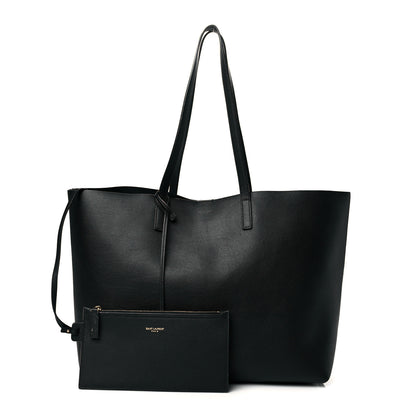 Saint Laurent Calfskin Large Shopping Tote Black 1 of 12