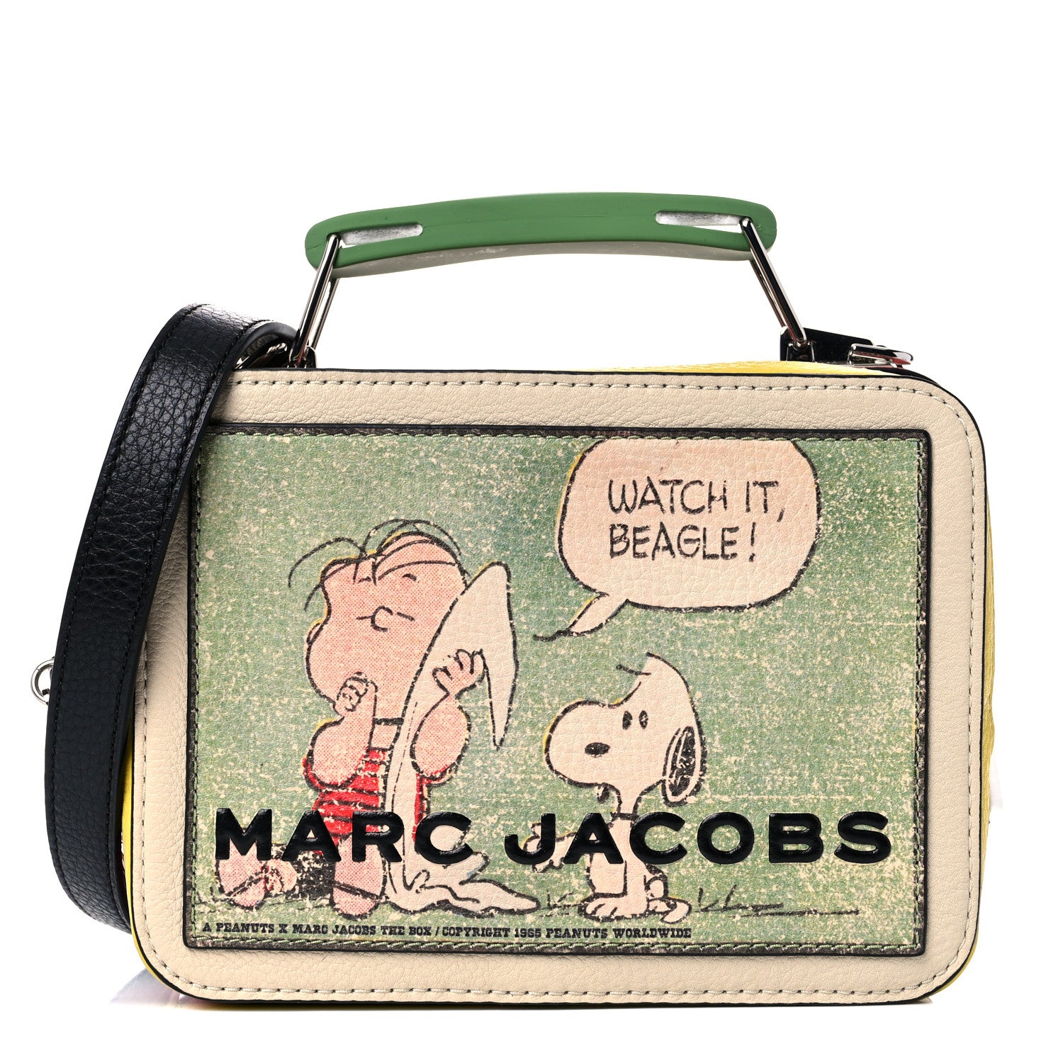 Marc Jacobs X Peanuts Calfskin The Box 20 Crossbody Yellow Multicolor 1 of 11