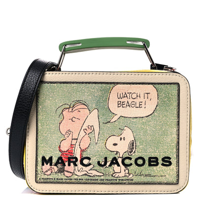 Marc Jacobs X Peanuts Calfskin The Box 20 Crossbody Yellow Multicolor 1 of 11