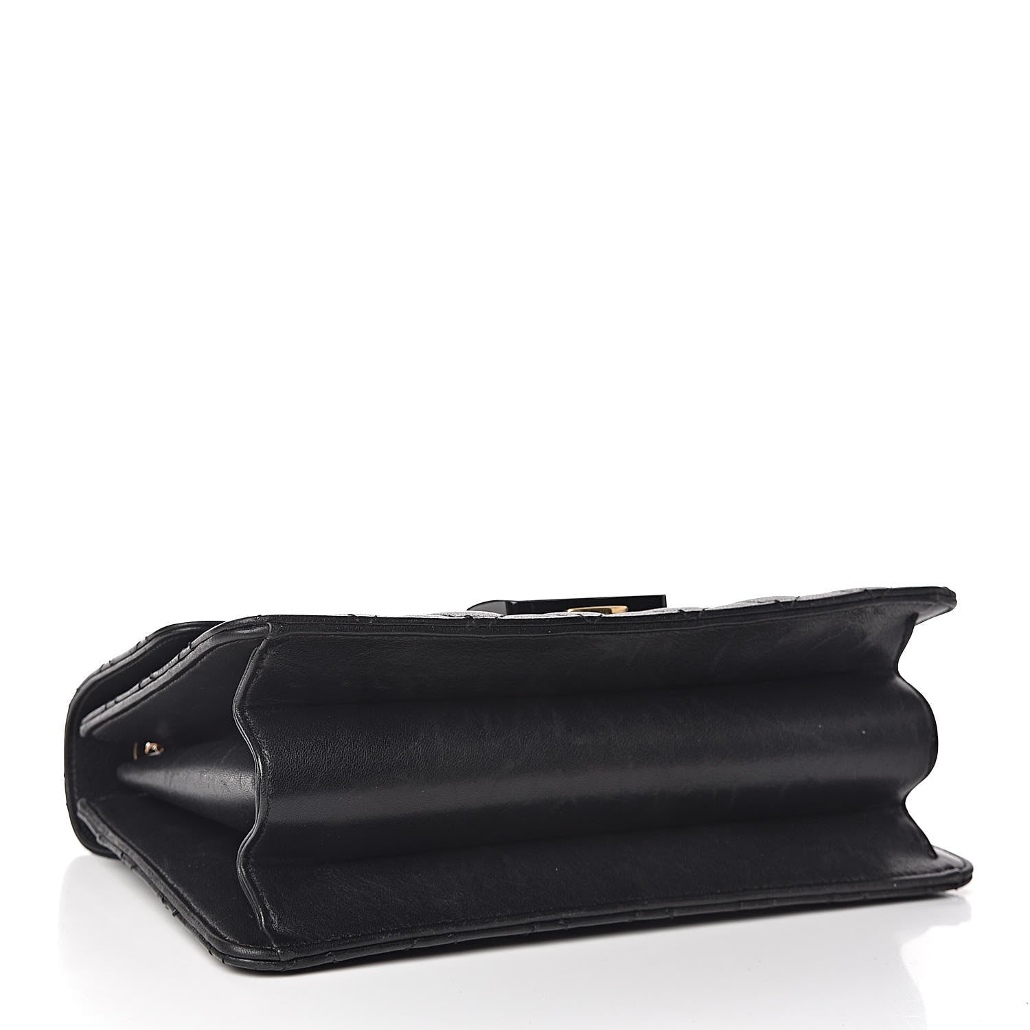 Chanel Sheepskin Quilted Large Beauty Lock Flap Black 4 of 12