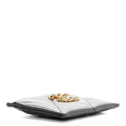 Chanel Lambskin Quilted Chanel 19 Card Holder Black 4 of 15