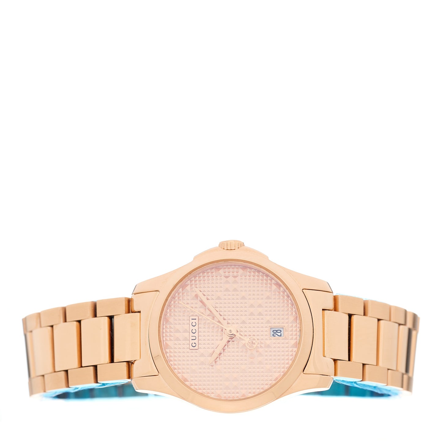 Stainless Steel 27mm G-Timeless Diamante Quartz Watch Rose