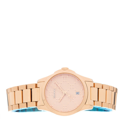 Gucci Stainless Steel 27mm G-Timeless Diamante Quartz Watch Rose 2 of 5