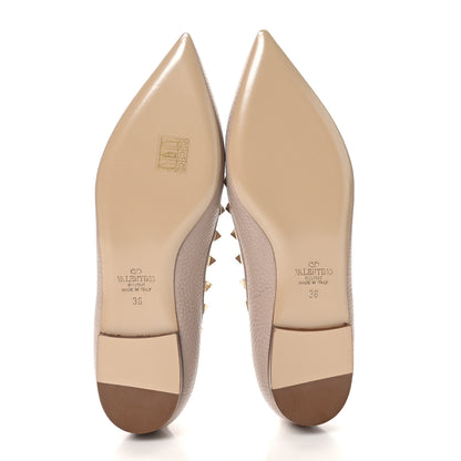 Valentino Garavani Nappa Rockstud Ballerina Flats 36 Poudre 6 of 10