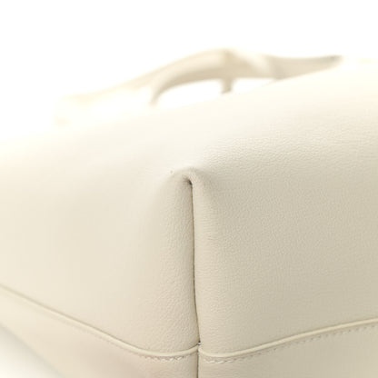 Saint Laurent Calfskin Large Shopping Tote Porcellana 13 of 13