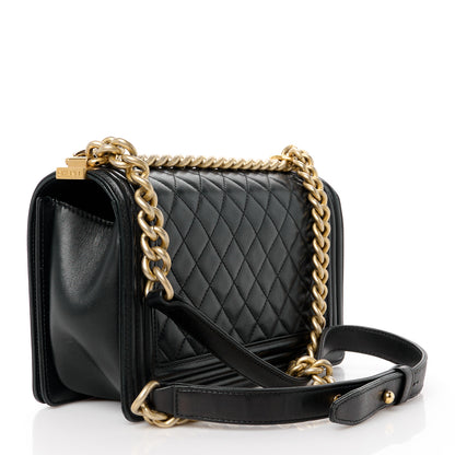 Chanel Lambskin Quilted Medium Boy Flap Black 3 of 10