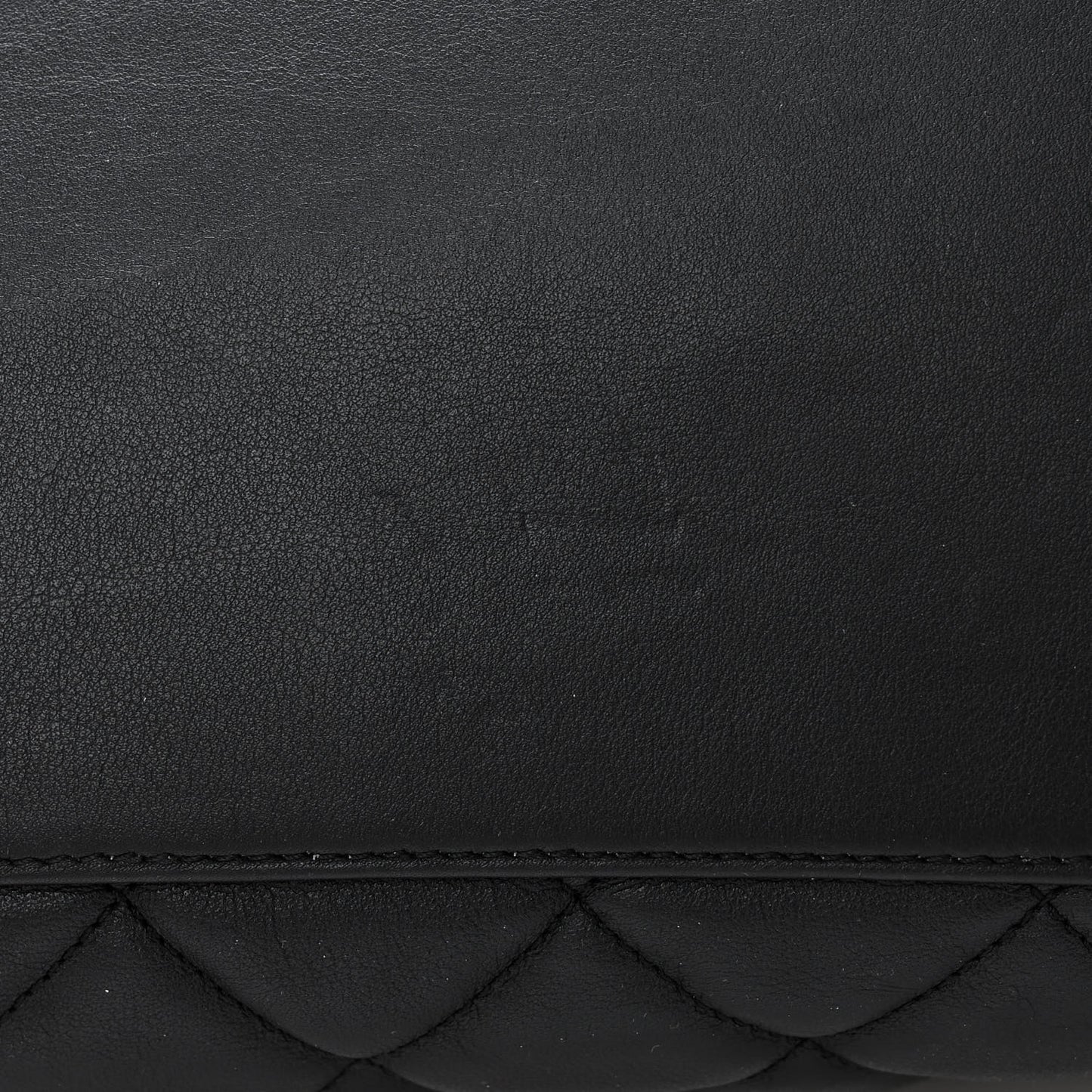 Lambskin Quilted Pocket Hobo Black