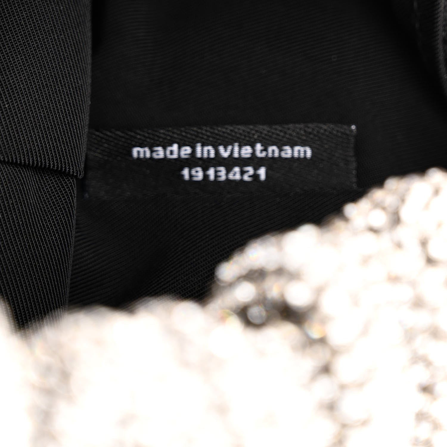 Alexander Wang Mesh Crystal Rhinestone Mini Scrunchie Clutch Black Silver 8 of 12