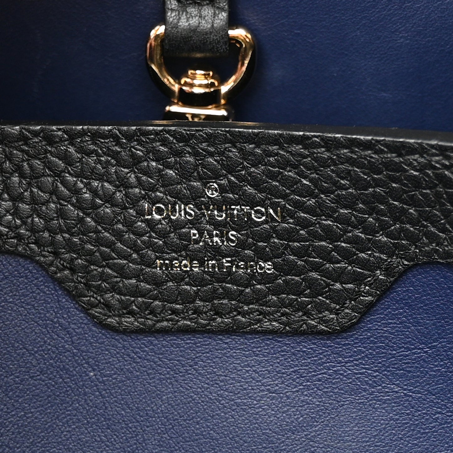 Taurillon Flower Capucines PM Black Blue
