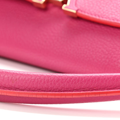 Louis Vuitton Taurillon Capucines MM Hibiscus Flamingo 10 of 12