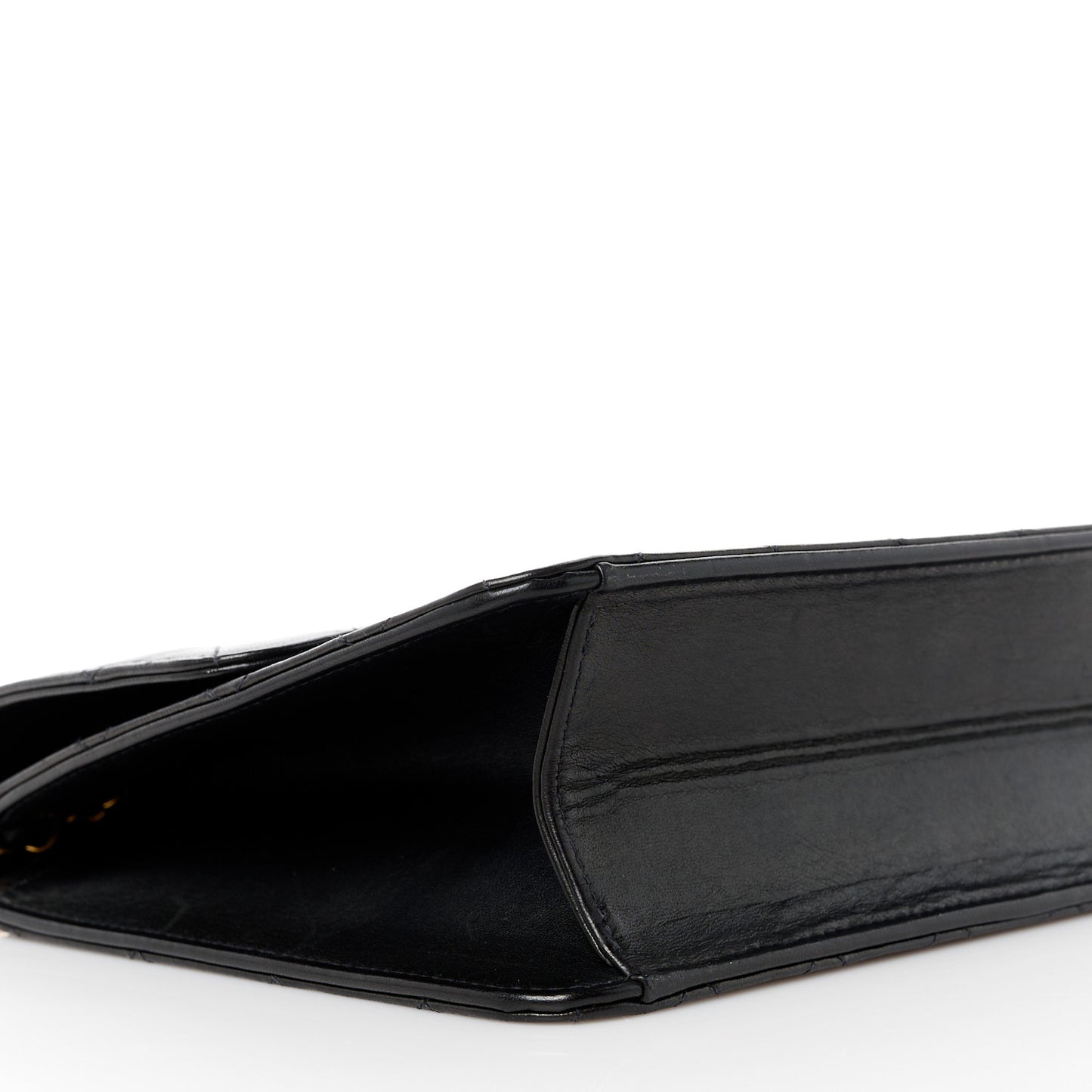 Lambskin Quilted Medium Single Flap Black