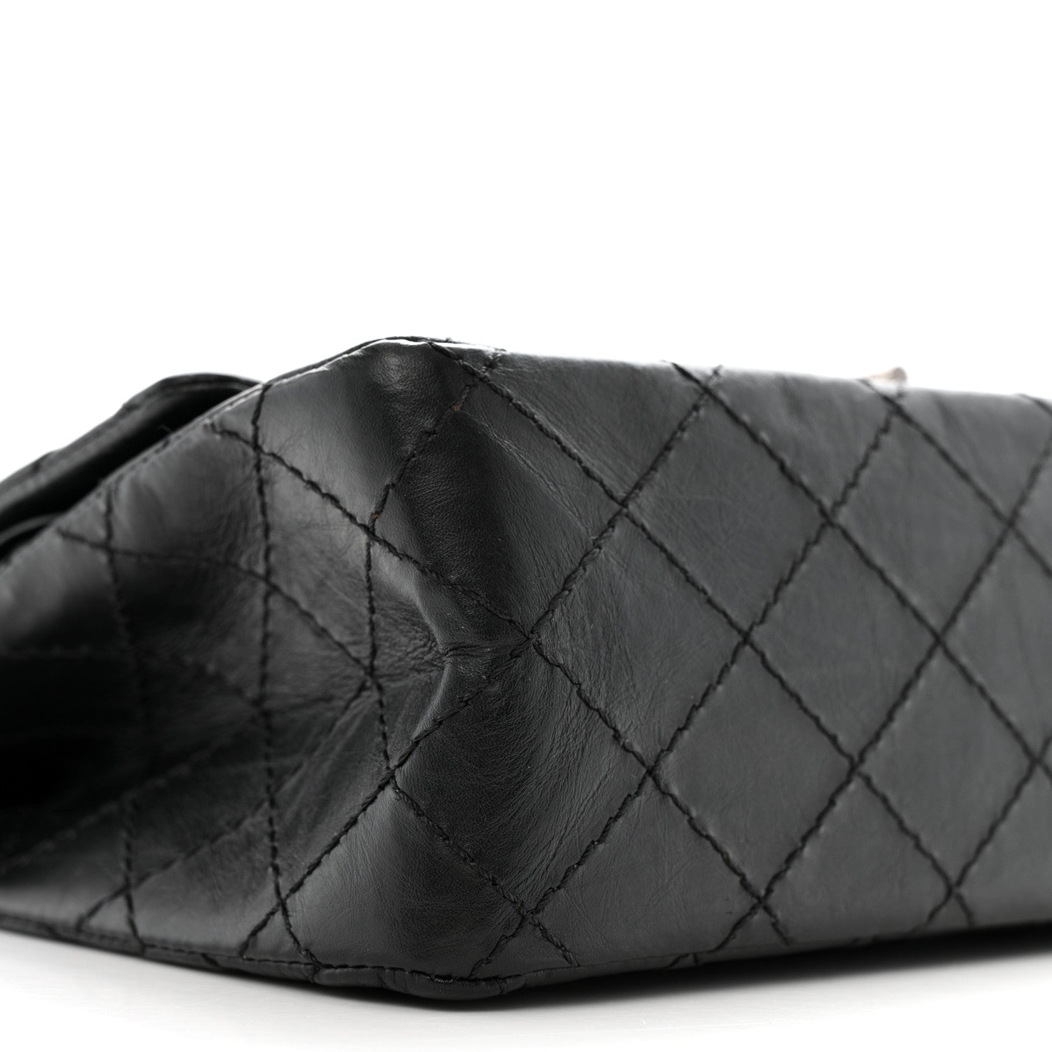 Chanel Aged Calfskin Quilted 2.55 Reissue 225 Flap Black 9 of 12