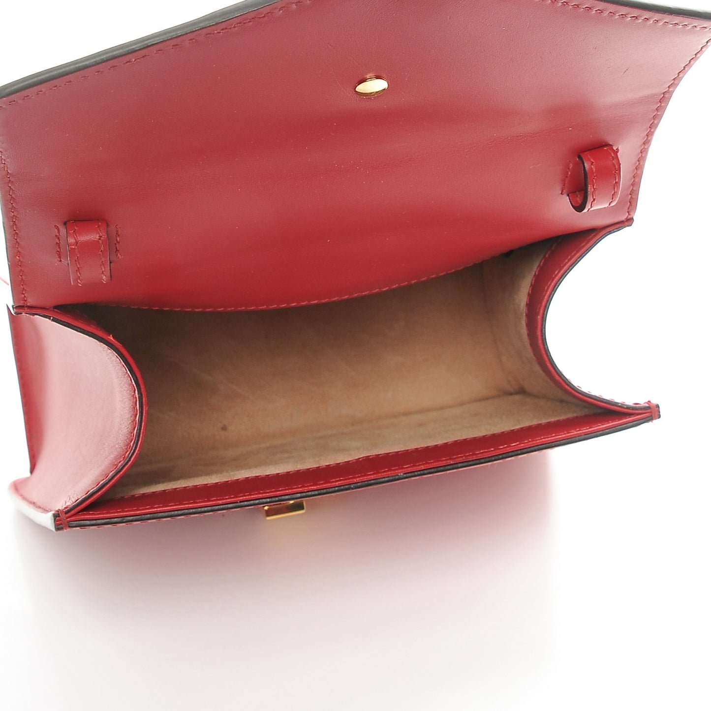 Calfskin Mini Sylvie Top Handle Bag Hibiscus Red