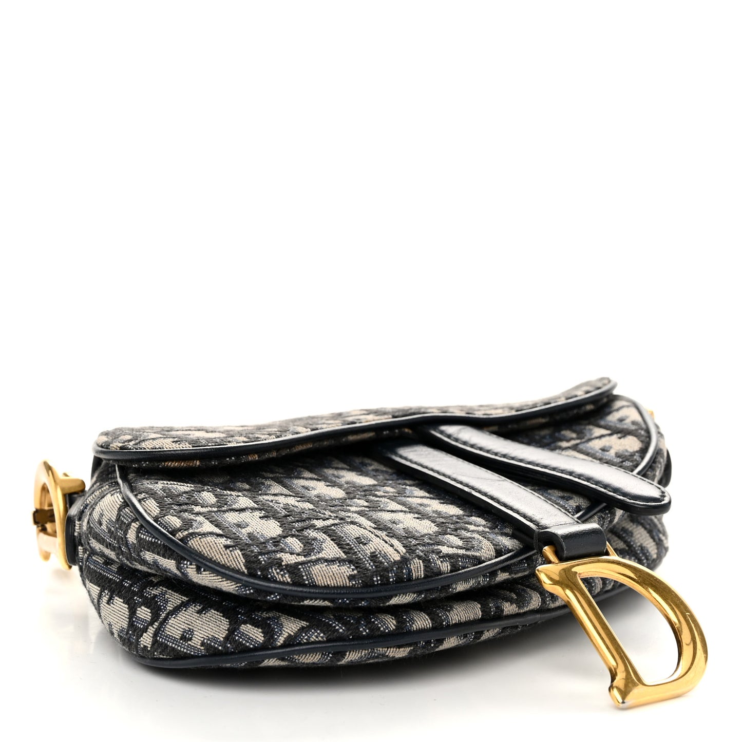 Oblique Mini Saddle Bag Blue