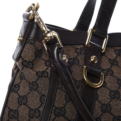 Gucci Monogram Medium Abbey Convertible Tote Dark Brown 13 of 13