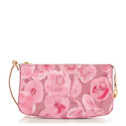 Louis Vuitton Vernis Ikat Pochette Accessories NM Rose Velours 1 of 8