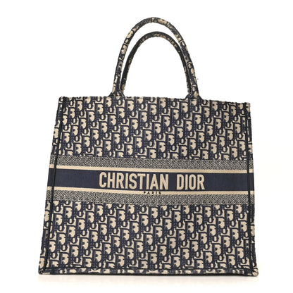Christian Dior Oblique Large Book Tote Blue Multicolor 1 of 6