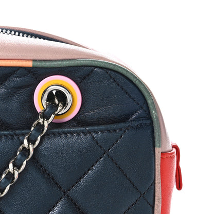 Chanel Calfskin Quilted Cuba Camera Bag Black Multicolor 13 of 17