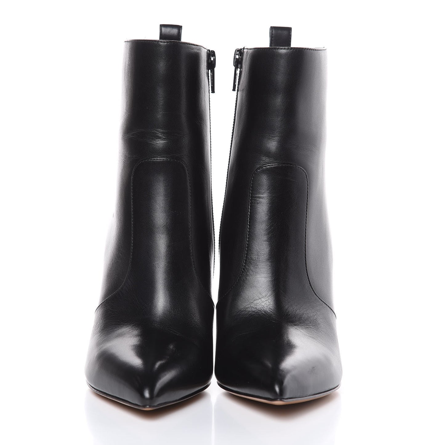 Calfskin Rockstud Ankle Booties 37 Black