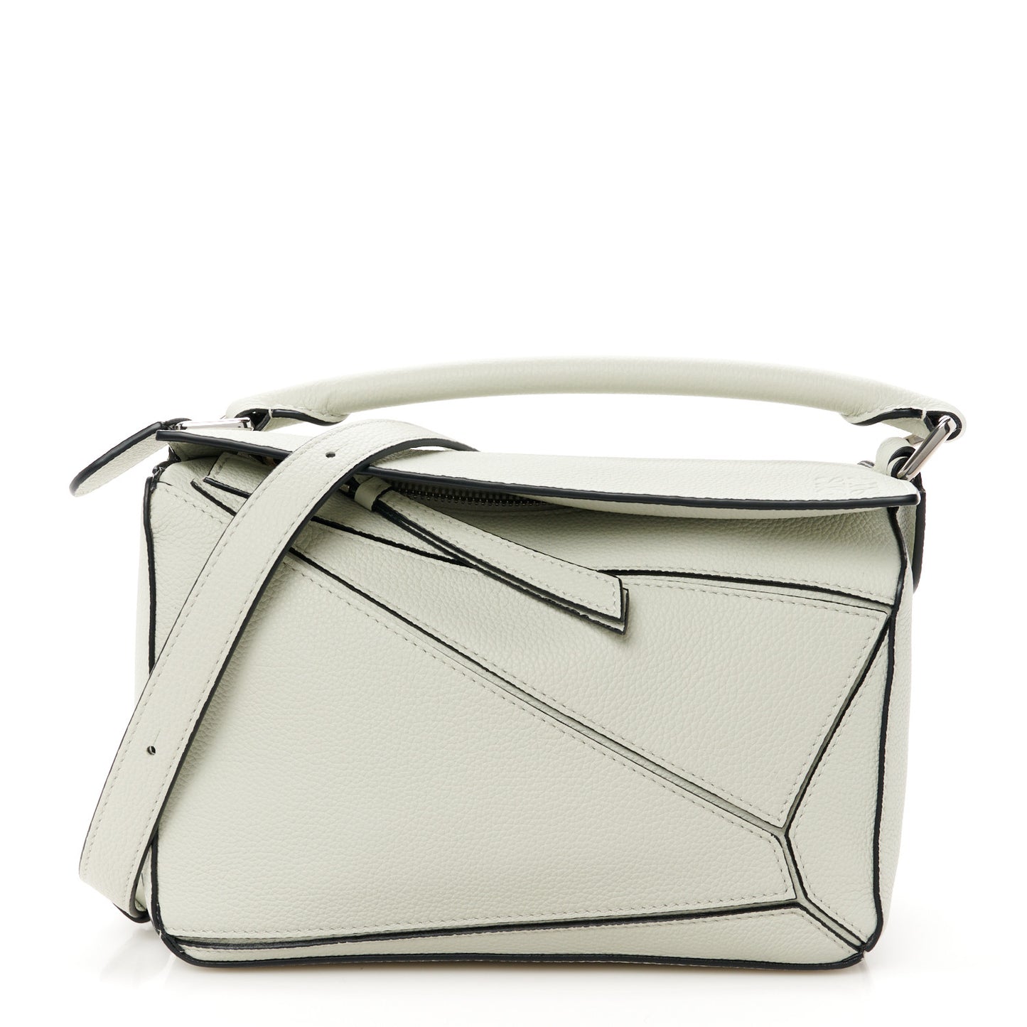 Calfskin Small Puzzle Bag Light Celadon