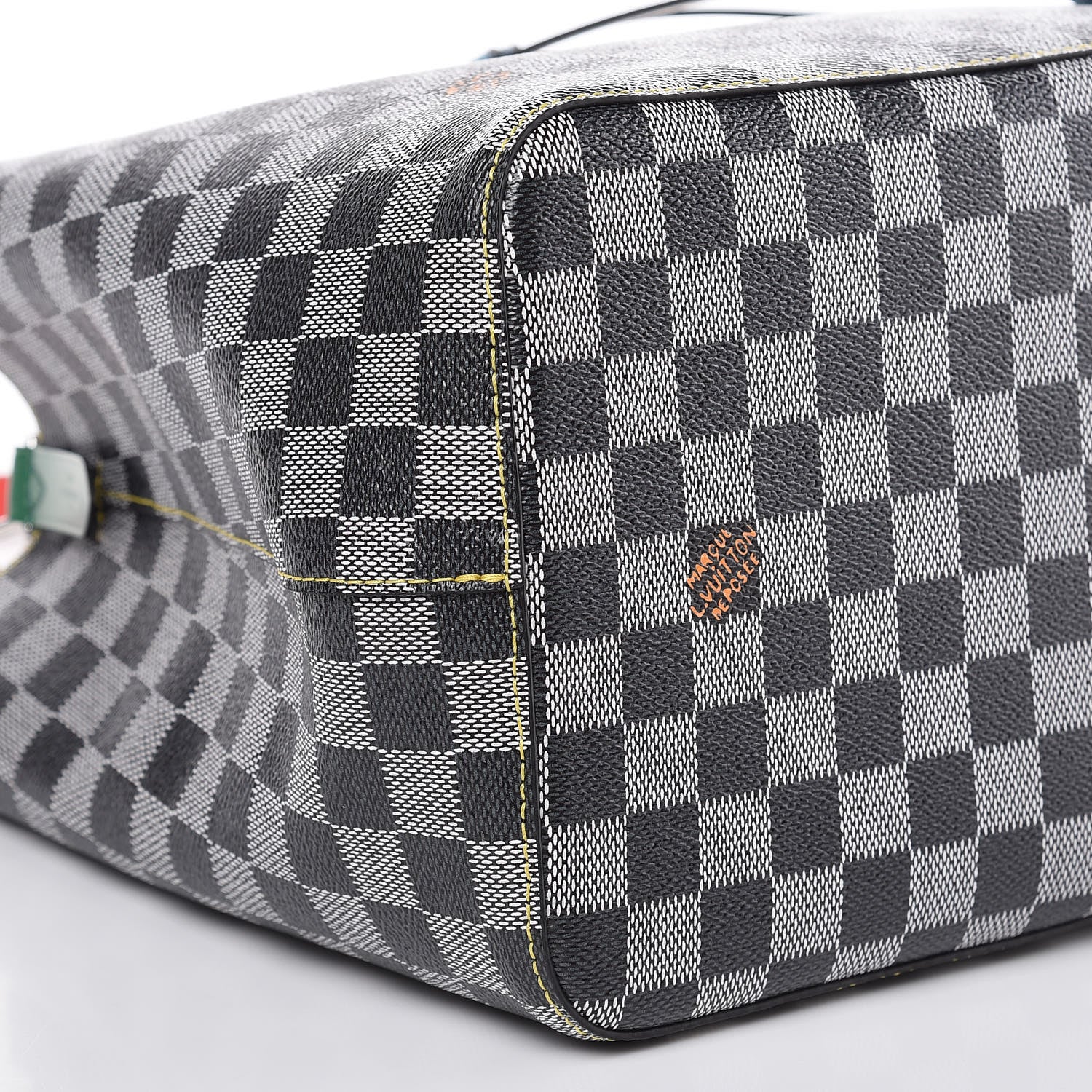 Louis Vuitton Damier Neonoe Black White 8 of 9