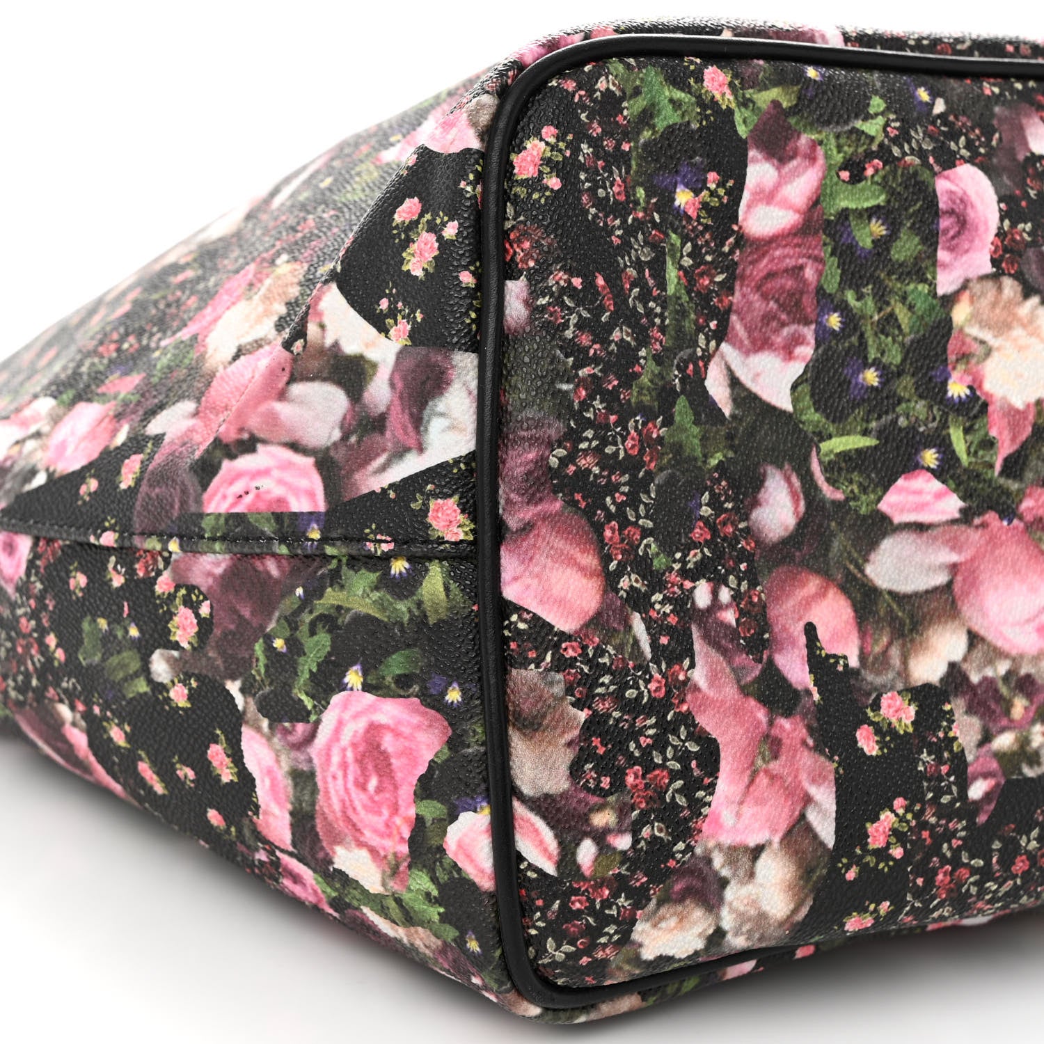 Givenchy Textured Coated Canvas Roses Camouflage Print Large Antigona Tote Black 9 of 13