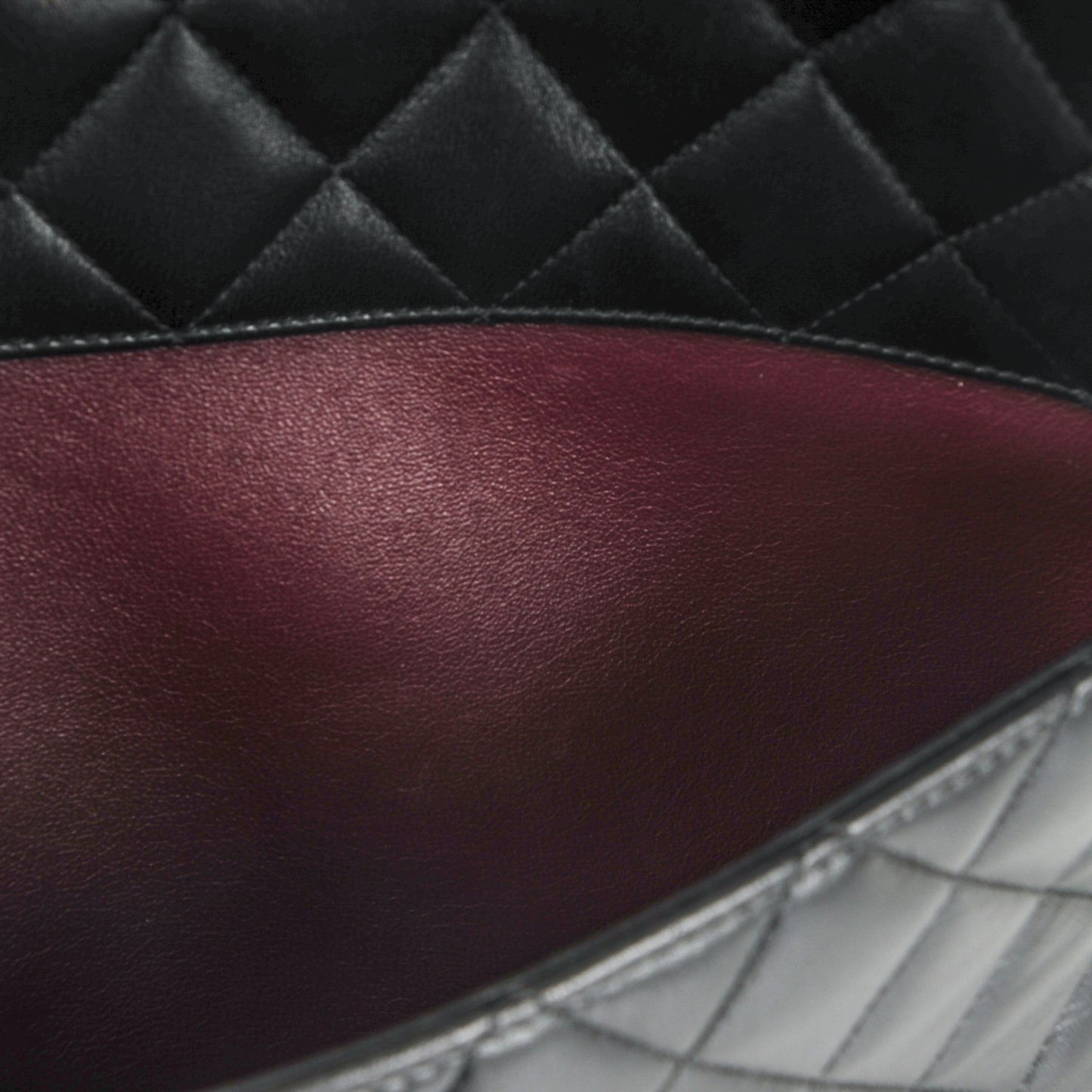 Lambskin Quilted Trendy CC Bowling Bag Black