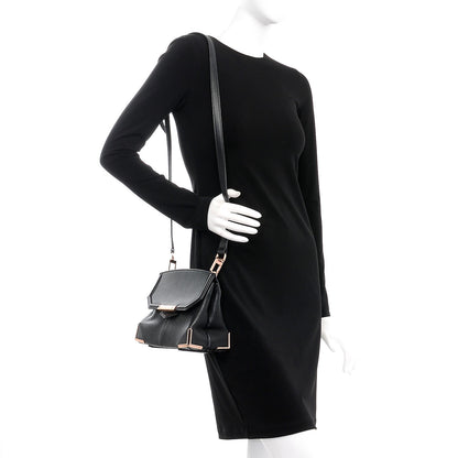 Alexander Wang Calfskin Small Marion Soft Black Rose Gold Hardware 2 of 9
