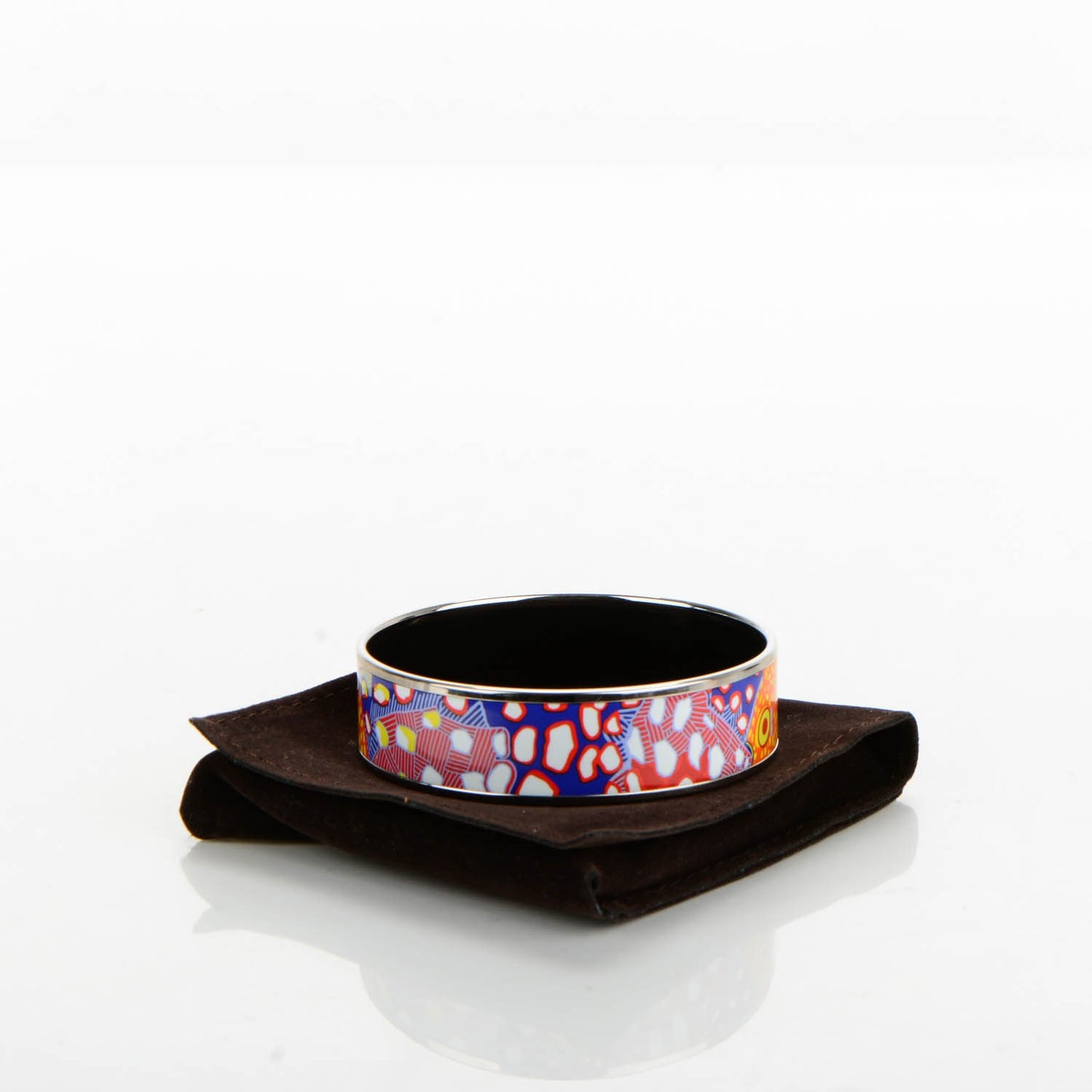 Enamel Printed Wide Grand Fonds Bracelet 65