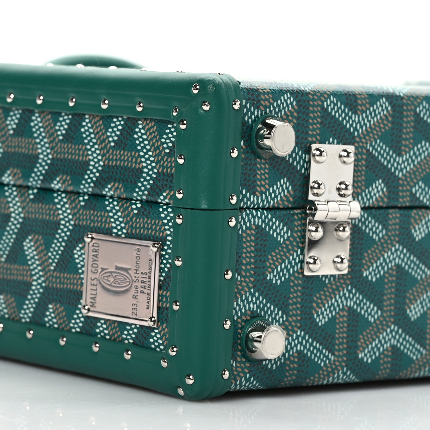 Goyard Goyardine Grand Hotel Trunk Bag Green 8 of 9