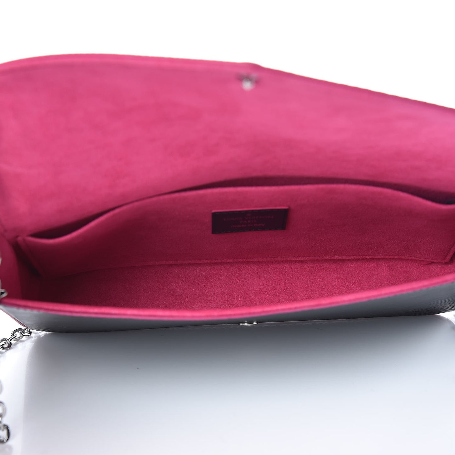 Epi Pochette Felicie Black Hot Pink