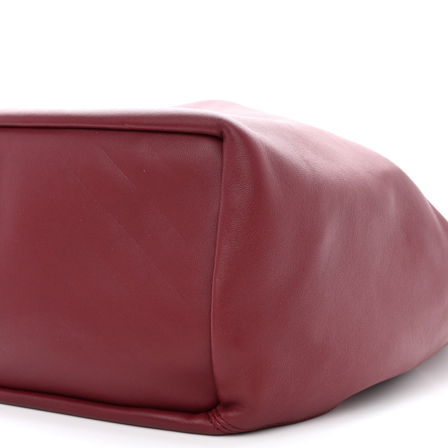 Buttery Nappa Lambskin Medium Squeeze Bag Dark Burgundy