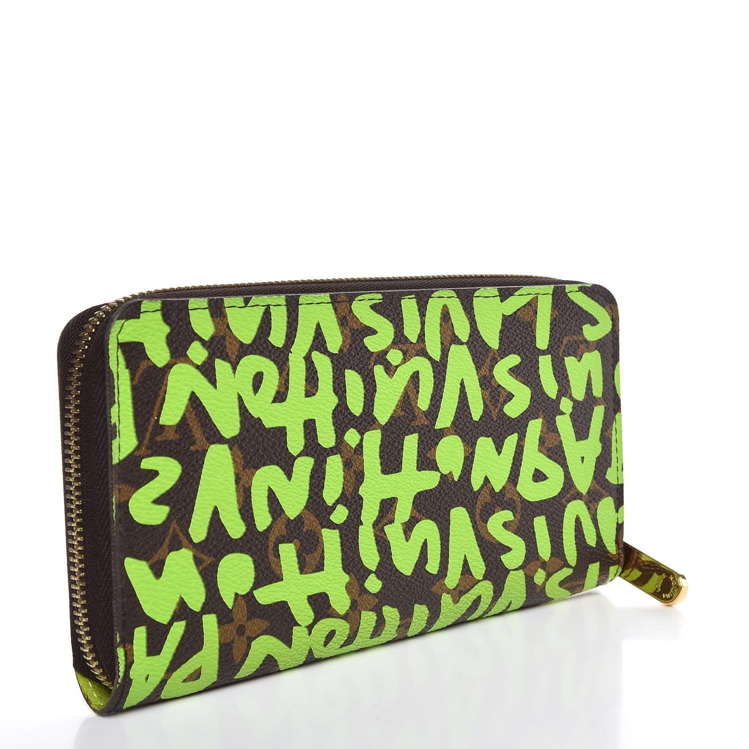 Louis Vuitton Monogram Graffiti Zippy Wallet Green 3 of 8